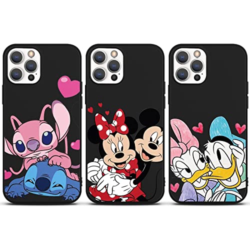 nurkorki [3 Pack] Handyhülle für Xiaomi 11T/11T Pro 5G Hülle 6,67", Stitch Comic mit Kawaii Motiv Schutzhülle Kompatibel mit Xiaomi 11T Pro Hülle Herz Stoßfest Weich TPU Anime Partner Case von nurkorki