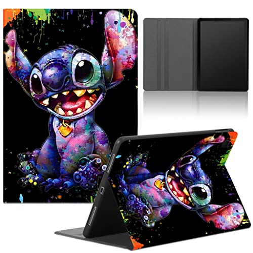 nurkorki Tablet Hülle für Samsung Galaxy Tab A8 10, 5'' 2022/2021 SM-X200/X205, Schutzhülle mit Cute Stitch Muster Slim Halten Sie vorne Case PU Leder Flip TPU Stoßfest Verstellbar Ständer Folio, 01 von nurkorki