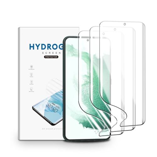 Schutzfolie für Samsung Galaxy S22 Plus 5G/S22+ 5G, 3 Stück TPU Displayschutzfolie Klar HD Weich Hydrogel Folie Fingerabdruck-ID Unterstützen TPU Hydrogel Film von nvskvd