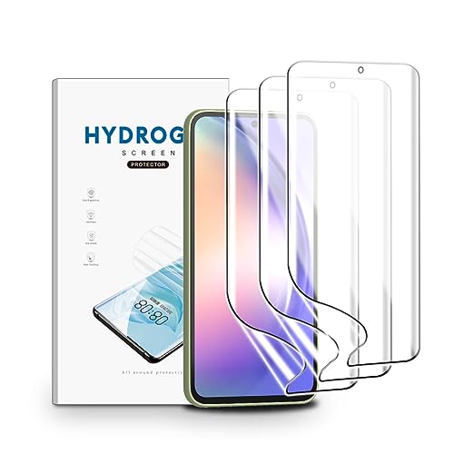 nvskvd Hydrogel Folie für Samsung Galaxy A54, 3 Stück Schutzfolie Klar HD Weich TPU Displayschutzfolie Fingerabdruck-ID Unterstützen nvskvd Hydrogel Folie für Samsung Galaxy A54, 3 Stück Schutzfolie Klar HD Weich TPU Displayschutzfolie Fingerabdruck-ID Unterstützen von nvskvd