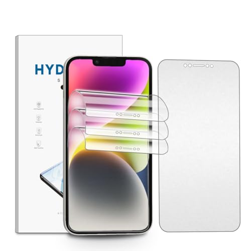 nvskvd Matt Hydrogel Folie für iPhone 14, 3 Stück Entspiegelte TPU Schutzfolie Flexible Displayschutzfolie Display Blendschutz, Anti-Fingerabdruck von nvskvd