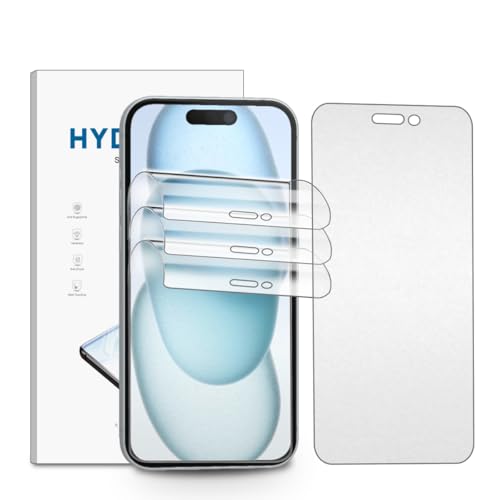 nvskvd Matt Hydrogel Folie für iPhone 15, 3 Stück Entspiegelte TPU Schutzfolie Flexible Displayschutzfolie Display Blendschutz, Anti-Fingerabdruck nvskvd Matt Hydrogel Folie für iPhone 15, 3 Stück Entspiegelte TPU Schutzfolie Flexible Displayschutzfolie Display Blendschutz, Anti-Fingerabdruck von nvskvd