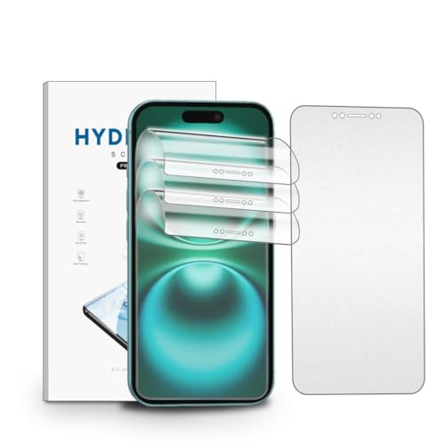 nvskvd Matt Hydrogel Folie für iPhone 16, 3 Stück Entspiegelte TPU Schutzfolie Flexible Displayschutzfolie Display Blendschutz, Anti-Fingerabdruck nvskvd Matt Hydrogel Folie für iPhone 16, 3 Stück Entspiegelte TPU Schutzfolie Flexible Displayschutzfolie Display Blendschutz, Anti-Fingerabdruck von nvskvd