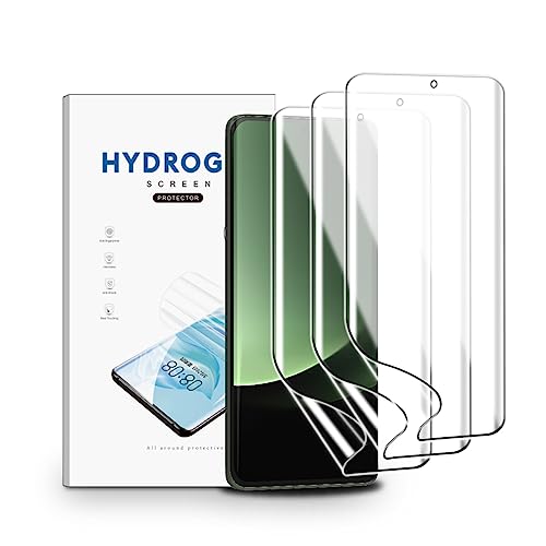 nvskvd Schutzfolie für Xiaomi 13 Pro /13 Ultra, 3 Stück Hydrogel Folie Klar HD Weich TPU Displayschutzfolie Fingerabdruck-ID Unterstützen von nvskvd
