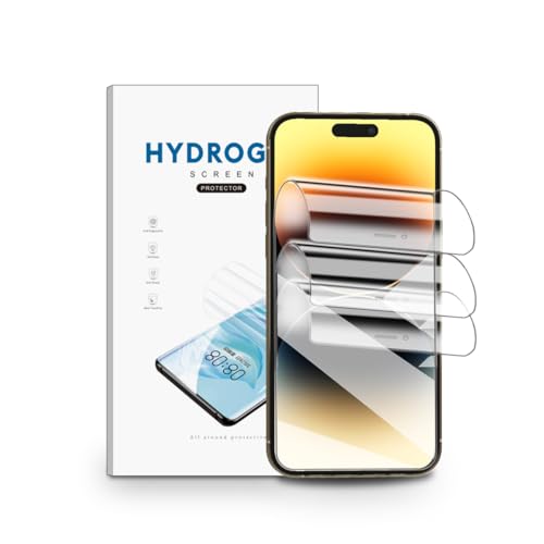 nvskvd Schutzfolie für iPhone 14 Pro Max, 3 Stück TPU Displayschutzfolie Klar HD Weich Hydrogel Folie Fingerabdruck-ID Unterstützen TPU Hydrogel Film nvskvd Schutzfolie für iPhone 14 Pro Max, 3 Stück TPU Displayschutzfolie Klar HD Weich Hydrogel Folie Fingerabdruck-ID Unterstützen TPU Hydrogel Film von nvskvd