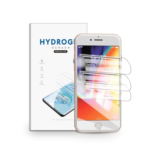 nvskvd Schutzfolie für iPhone 7/iPhone 8, 3 Stück Hydrogel Folie Klar HD Weich TPU Displayschutzfolie Fingerabdruck-ID Unterstützen nvskvd Schutzfolie für iPhone 7/iPhone 8, 3 Stück Hydrogel Folie Klar HD Weich TPU Displayschutzfolie Fingerabdruck-ID Unterstützen von nvskvd