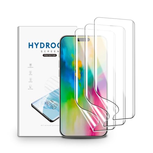 nvskvd Schutzfolie für iPhone 16 Pro Max, 3 Stück TPU Displayschutzfolie Klar HD Weich Hydrogel Folie HD Transparent TPU Hydrogel Film nvskvd Schutzfolie für iPhone 16 Pro Max, 3 Stück TPU Displayschutzfolie Klar HD Weich Hydrogel Folie HD Transparent TPU Hydrogel Film von nvskvd