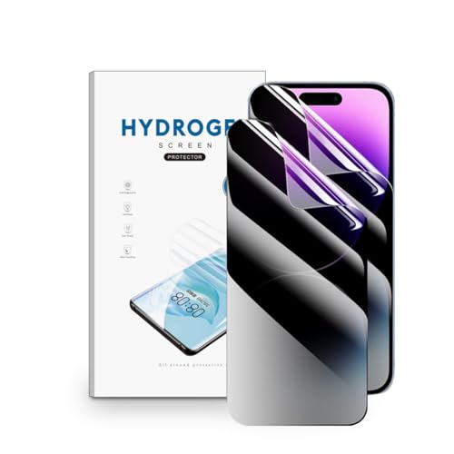nvskvd Sichtschutz Schutzfolie für iPhone 14 Pro, 2 Stück Anti-Spy Privacy Displayschutzfolie Hydrogel Schutzfolie mit Face ID-Unterstützung, TPU Flex Folie nvskvd Sichtschutz Schutzfolie für iPhone 14 Pro, 2 Stück Anti-Spy Privacy Displayschutzfolie Hydrogel Schutzfolie mit Face ID-Unterstützung, TPU Flex Folie von nvskvd