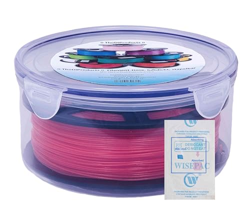 Filament-Dose, luftdicht*, stapelbar. Zur luftdichten* und trockenen Aufbewahrung von üblichen Filamentrollen bis 1kg für 3D-Drucker. V2.0 Inkl. 1 Beutel regenerierbares Trockenmittel mit Indikator Filament-Dose, luftdicht*, stapelbar. Zur luftdichten* und trockenen Aufbewahrung von üblichen Filamentrollen bis 1kg für 3D-Drucker. V2.0 Inkl. 1 Beutel regenerierbares Trockenmittel mit Indikator von o ThoDiProducts o