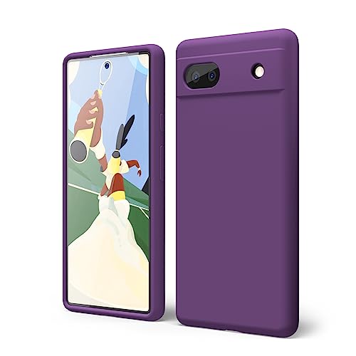 oakxco für Google Pixel 6A Hülle Silikon Case mit Kameraschutz, Ultra Dünn Bunt Handyhülle Mädchen, Einfarbig Handy Hülle Slim Schutzhülle, Matt TPU Weich Gummi Glatt Silikonhülle, Violett Dunkelila oakxco für Google Pixel 6A Hülle Silikon Case mit Kameraschutz, Ultra Dünn Bunt Handyhülle Mädchen, Einfarbig Handy Hülle Slim Schutzhülle, Matt TPU Weich Gummi Glatt Silikonhülle, Violett Dunkelila von oakxco