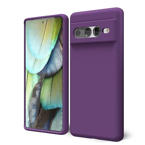 Oakxco für Google Pixel 7 Pro Hülle Silikon Case, Dünn Schutz Gummi Original Handyhülle, Weich Slim Matt TPU Kameraschutz Stoßfest Rutschfest Leicht Schutzhülle, für Frauen Damen Mädchen, Violett Lila Oakxco für Google Pixel 7 Pro Hülle Silikon Case, Dünn Schutz Gummi Original Handyhülle, Weich Slim Matt TPU Kameraschutz Stoßfest Rutschfest Leicht Schutzhülle, für Frauen Damen Mädchen, Violett Lila von oakxco