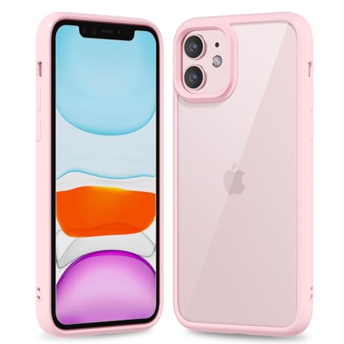 oakxco für iPhone 11 Hülle Durchsichtig, Transparent Handy Hülle Klar Ultra Dünn Handyhülle Slim, Glatt Hart Plastik Schutzhülle & Einfarbig TPU Weich Bunt Gummi Silikon Bumper, Rosa Pink oakxco für iPhone 11 Hülle Durchsichtig, Transparent Handy Hülle Klar Ultra Dünn Handyhülle Slim, Glatt Hart Plastik Schutzhülle & Einfarbig TPU Weich Bunt Gummi Silikon Bumper, Rosa Pink von oakxco
