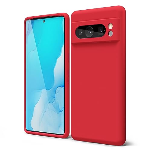 oakxco Flüssig Silikon für Handyhülle Google Pixel 8 Pro mit Mikrofaserfutter Gummi, Inklusive Kameraschutz, Kratzfestem und Ultradünnem Design für Frauen Mädchen Weiche und Stoßfest, Rot oakxco Flüssig Silikon für Handyhülle Google Pixel 8 Pro mit Mikrofaserfutter Gummi, Inklusive Kameraschutz, Kratzfestem und Ultradünnem Design für Frauen Mädchen Weiche und Stoßfest, Rot von oakxco
