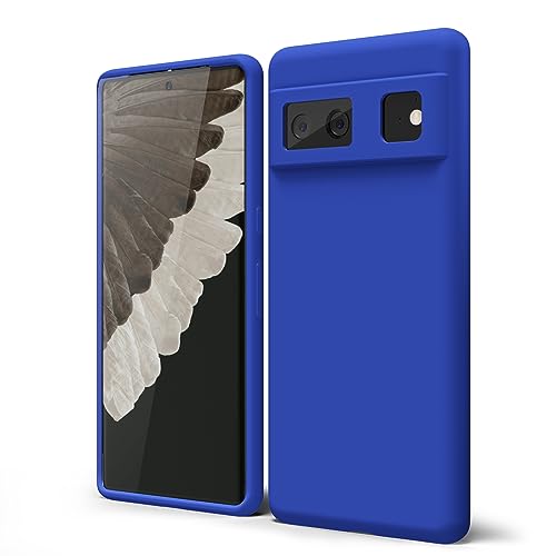 oakxco für Google Pixel 6 Hülle Silikon Case mit Kameraschutz, Ultra Dünn Bunt Handyhülle Mädchen, Einfarbig Handy Hülle Slim Schutzhülle, Matt TPU Weich Gummi Glatt Silikonhülle Bumper, Blau oakxco für Google Pixel 6 Hülle Silikon Case mit Kameraschutz, Ultra Dünn Bunt Handyhülle Mädchen, Einfarbig Handy Hülle Slim Schutzhülle, Matt TPU Weich Gummi Glatt Silikonhülle Bumper, Blau von oakxco