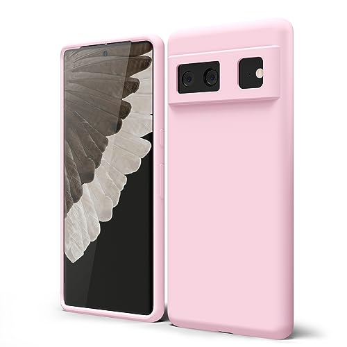 oakxco für Google Pixel 6 Hülle Silikon Case mit Kameraschutz, Ultra Dünn Bunt Handyhülle Mädchen, Einfarbig Handy Hülle Slim Schutzhülle, Matt TPU Weich Gummi Glatt Silikonhülle Bumper, Rosa Pink oakxco für Google Pixel 6 Hülle Silikon Case mit Kameraschutz, Ultra Dünn Bunt Handyhülle Mädchen, Einfarbig Handy Hülle Slim Schutzhülle, Matt TPU Weich Gummi Glatt Silikonhülle Bumper, Rosa Pink von oakxco