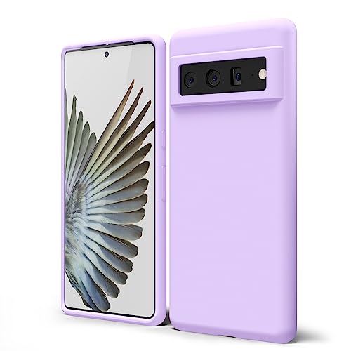 oakxco für Google Pixel 6 Pro Hülle Silikon Case mit Kameraschutz, Ultra Dünn Bunt Handyhülle Mädchen, Einfarbig Handy Hülle Slim Schutzhülle, Matt TPU Weich Gummi Glatt Silikonhülle, Lila Flieder oakxco für Google Pixel 6 Pro Hülle Silikon Case mit Kameraschutz, Ultra Dünn Bunt Handyhülle Mädchen, Einfarbig Handy Hülle Slim Schutzhülle, Matt TPU Weich Gummi Glatt Silikonhülle, Lila Flieder von oakxco