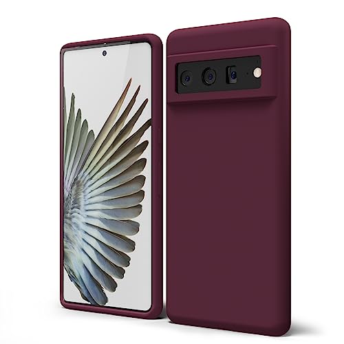 oakxco für Google Pixel 6 Pro Hülle Silikon Case, Dünn Schutz Gummi Original Handyhülle, Weich Slim Matt TPU Kameraschutz Stoßfest rutschfest Kratzfest Schutzhülle, für Frauen Damen Mädchen, Weinrot oakxco für Google Pixel 6 Pro Hülle Silikon Case, Dünn Schutz Gummi Original Handyhülle, Weich Slim Matt TPU Kameraschutz Stoßfest rutschfest Kratzfest Schutzhülle, für Frauen Damen Mädchen, Weinrot von oakxco
