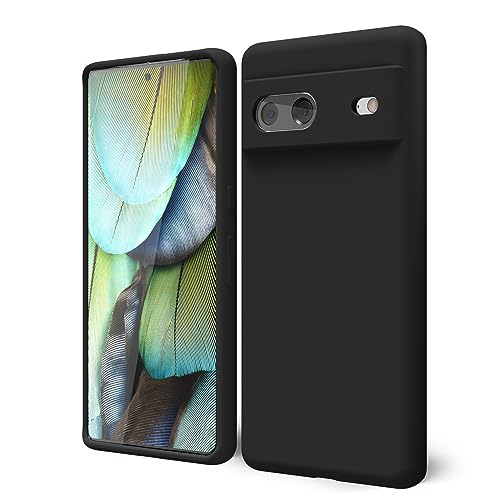 oakxco für Google Pixel 7 Hülle Silikon Case, Dünn Schutz Gummi Original Handyhülle, Weich Slim Matt TPU Kameraschutz Stoßfest rutschfest Kratzfest Schutzhülle, für Frauen Damen Mädchen, Schwarz oakxco für Google Pixel 7 Hülle Silikon Case, Dünn Schutz Gummi Original Handyhülle, Weich Slim Matt TPU Kameraschutz Stoßfest rutschfest Kratzfest Schutzhülle, für Frauen Damen Mädchen, Schwarz von oakxco