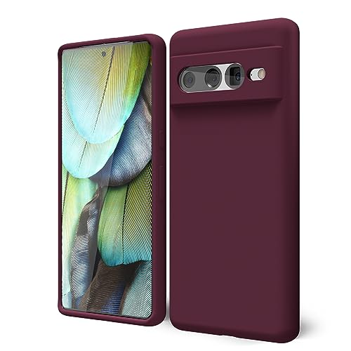 oakxco für Google Pixel 7 Pro Hülle Silikon Case, Dünn Schutz Gummi Original Handyhülle, Weich Slim Matt TPU Kameraschutz Stoßfest rutschfest Kratzfest Schutzhülle, für Frauen Damen Mädchen, Weinrot oakxco für Google Pixel 7 Pro Hülle Silikon Case, Dünn Schutz Gummi Original Handyhülle, Weich Slim Matt TPU Kameraschutz Stoßfest rutschfest Kratzfest Schutzhülle, für Frauen Damen Mädchen, Weinrot von oakxco