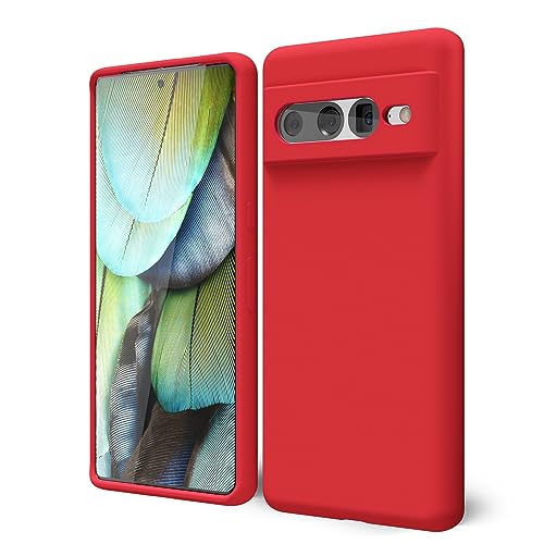 oakxco für Google Pixel 7 Pro Hülle Silikon Case, Dünn Schutz Gummi Original Handyhülle, Weich Slim Matt TPU Kameraschutz Stoßfest rutschfest Kratzfest Schutzhülle, für Frauen Damen Mädchen, Rot oakxco für Google Pixel 7 Pro Hülle Silikon Case, Dünn Schutz Gummi Original Handyhülle, Weich Slim Matt TPU Kameraschutz Stoßfest rutschfest Kratzfest Schutzhülle, für Frauen Damen Mädchen, Rot von oakxco