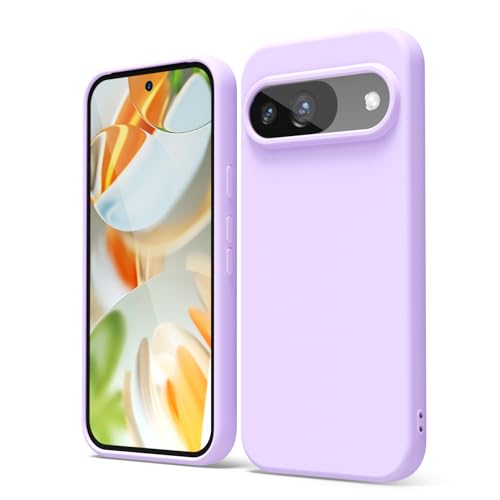 oakxco für Google Pixel 9/ Pixel 9 Pro Hülle Silikon Case mit Kameraschutz, Ultra Dünn Bunt Handyhülle Mädchen, Einfarbig Handy Hülle Slim Schutzhülle, Matt TPU Weich Gummi Silikonhülle, Lila Flieder oakxco für Google Pixel 9/ Pixel 9 Pro Hülle Silikon Case mit Kameraschutz, Ultra Dünn Bunt Handyhülle Mädchen, Einfarbig Handy Hülle Slim Schutzhülle, Matt TPU Weich Gummi Silikonhülle, Lila Flieder von oakxco