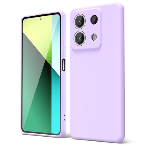 oakxco für Xiaomi Redmi Note 13 5G Hülle Silikon Case, Dünn Gummi Gel Original Farbig Schutz Handyhülle, Weich Slim Matt Leicht TPU Stoßfest Kameraschutz Schutzhülle Schale, Lila Flieder oakxco für Xiaomi Redmi Note 13 5G Hülle Silikon Case, Dünn Gummi Gel Original Farbig Schutz Handyhülle, Weich Slim Matt Leicht TPU Stoßfest Kameraschutz Schutzhülle Schale, Lila Flieder von oakxco