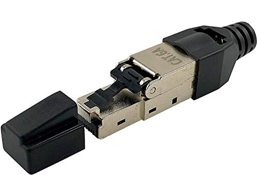 odedo 4x RJ45 Crimp Stecker CAT 6A, CAT7 10 Gigabit Netzwerkstecker Verlegekabel Netzwerkkabel bis 9mm AWG 23-26 Geschirmt mit Zinklegierung werkzeugfreie Montage odedo 4x RJ45 Crimp Stecker CAT 6A, CAT7 10 Gigabit Netzwerkstecker Verlegekabel Netzwerkkabel bis 9mm AWG 23-26 Geschirmt mit Zinklegierung werkzeugfreie Montage von odedo