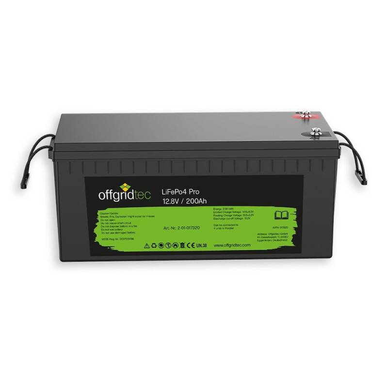 offgridtec Offgridtec 12/200 LiFePo4 Pro 200Ah 2560Wh Lithiumbatterie 12,8V Batterie von offgridtec
