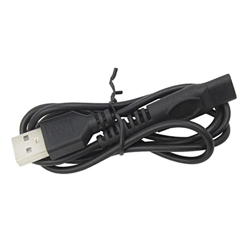 USB-Ladekabel für elektrische Rasierer, weich, tragbar, Schwarz USB-Ladekabel für elektrische Rasierer, weich, tragbar, Schwarz von ohfruit