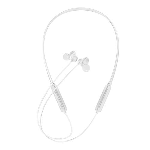 ohfruit Kabellose Kopfhörer, Stereo-Kopfhörer, Nackenbügel, In-Ear-Kopfhörer, ABS, magnetisch, Bluetooth 5.0, Weiß von ohfruit