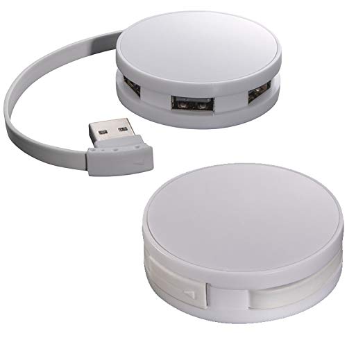 USB-Hub mit 4 Anschlüssen / USB Verteiler / rund von ohne Markenname