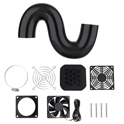 3D-Drucker-Gehäuse-Lüftungsventilator-Set mit USB5V1A-Lüfter 4000 U/min für effektive Wärmeabsaugung und Luftzirkulation 3D-Drucker-Gehäuse-Lüftungsventilator-Set mit USB5V1A-Lüfter 4000 U/min für effektive Wärmeabsaugung und Luftzirkulation von ohodhmnu