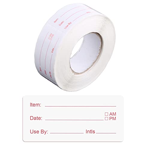 Etiketten zur Lebensmittelzubereitung, selbstklebend, abnehmbar, für Kühlschrank, Gefrierschrank, 2,5 x 5,1 cm, 500 Stück Etiketten zur Lebensmittelzubereitung, selbstklebend, abnehmbar, für Kühlschrank, Gefrierschrank, 2,5 x 5,1 cm, 500 Stück von ohodhmnu