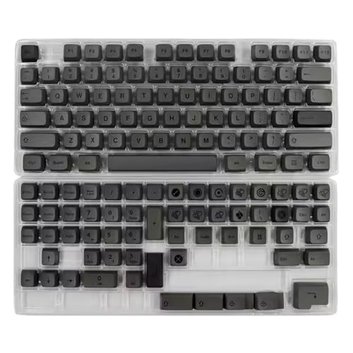 ohodhmnu 133 Key Grey Mists XDA Höhe, Tastenkappen, PBTs, Farbstoff-Sublimationstastenkappe für mechanische Tastaturen, Spieltastenkappen, Schalter ohodhmnu 133 Key Grey Mists XDA Höhe, Tastenkappen, PBTs, Farbstoff-Sublimationstastenkappe für mechanische Tastaturen, Spieltastenkappen, Schalter von ohodhmnu