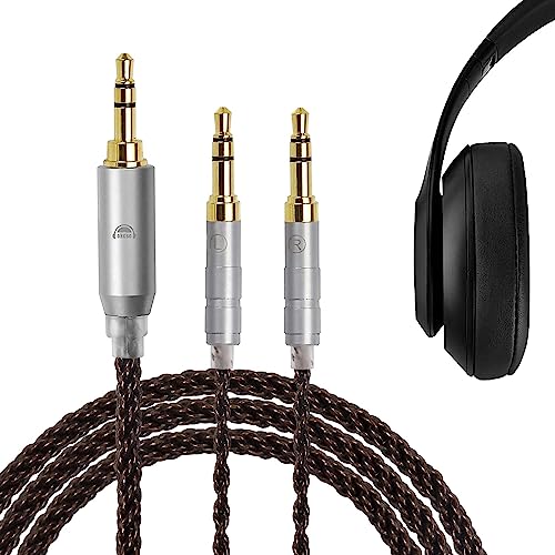 OKCSC ZT8 Dual 3,5 mm auf 3,5 mm Kopfhörerkabel für Hifiman Sundara/ANANDA-BTHE4XX/HE-400i/560/OneOdio Pro-10,8 Core OFC 3,5 mm Kopfhörer-Verlängerungskabel für AGPTEK HA1/FiiO von okcsc