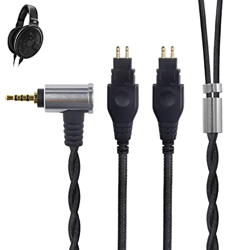 Verbessertes Kopfhörerkabel für Sennheiser-Kopfhörer HD650 HD600 HD580 HD535 HD545 HD565 HD265, hohes Ersatzkabel mit ausgewogenem 2,5 mm Stero-Stecker, 4,8 m langes Headset-Kabel, OKCSC HDB2-Kabel von okcsc
