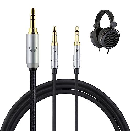 okcsc Doppeltes 3,5-mm-Kopfhörer-Verlängerungskabel, symmetrisches Kopfhörer-Verlängerungskabel, 200 cm, HiFi-Kabel für Hifiman HE4XX HE-350 HE1000 HE-400i HE560 Kopfhörer von okcsc