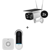omajin Solar Camera 2er-Set + Wireless Video Doorbell von omajin