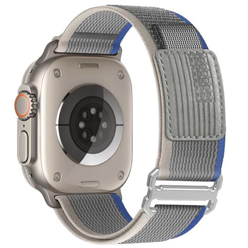 Trail Loop Nylon Armband Kompatibel mit Apple Watch Ultra 2/Ultra Armband 49mm 46mm 45mm 44mm für Männer Frauen, Sport Nylon Geflochtener Strap für iWatch Ultra 2/Ultra/Series 10 SE 9/8/7/6/5/4 Trail Loop Nylon Armband Kompatibel mit Apple Watch Ultra 2/Ultra Armband 49mm 46mm 45mm 44mm für Männer Frauen, Sport Nylon Geflochtener Strap für iWatch Ultra 2/Ultra/Series 10 SE 9/8/7/6/5/4 von omee