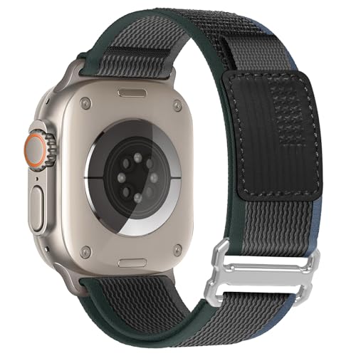 Trail Loop Nylon Armband Kompatibel mit Apple Watch Ultra 2/Ultra Armband 49mm 46mm 45mm 44mm für Männer Frauen, Sport Nylon Geflochtener Strap für iWatch Ultra 2/Ultra/Series 10 SE 9/8/7/6/5/4 Trail Loop Nylon Armband Kompatibel mit Apple Watch Ultra 2/Ultra Armband 49mm 46mm 45mm 44mm für Männer Frauen, Sport Nylon Geflochtener Strap für iWatch Ultra 2/Ultra/Series 10 SE 9/8/7/6/5/4 von omee