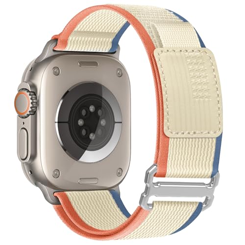 Trail Loop Nylon Armband Kompatibel mit Apple Watch Ultra 2/Ultra Armband 49mm 46mm 45mm 44mm für Männer Frauen, Sport Nylon Geflochtener Strap für iWatch Ultra 2/Ultra/Series 10 SE 9/8/7/6/5/4 Trail Loop Nylon Armband Kompatibel mit Apple Watch Ultra 2/Ultra Armband 49mm 46mm 45mm 44mm für Männer Frauen, Sport Nylon Geflochtener Strap für iWatch Ultra 2/Ultra/Series 10 SE 9/8/7/6/5/4 von omee