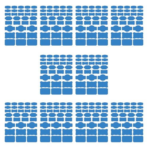 Papieraufkleber Beschreibbarer Etiketten Für Küchenleitschirme Organisation Und Handwerksprojekte Decors 10Sheet/320pcs von omiinitio