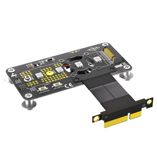 omiinitio 10 cm NVME Zu PCIE 4 Verlängerungskabel PCIExpress3.0 4 Zu M Key Converters Board Mit Lüfter LED omiinitio 10 cm NVME Zu PCIE 4 Verlängerungskabel PCIExpress3.0 4 Zu M Key Converters Board Mit Lüfter LED von omiinitio