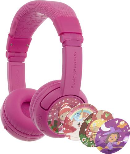 Onanoff BuddyPhones® Kinder On Ear Headset Bluetooth®, kabelgebunden Pink Lautstärkebegrenzung, F von onanoff