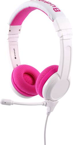 Onanoff BuddyPhones® Kinder On Ear Headset kabelgebunden Pink Lautstärkebegrenzung, Faltbar, Heads von onanoff