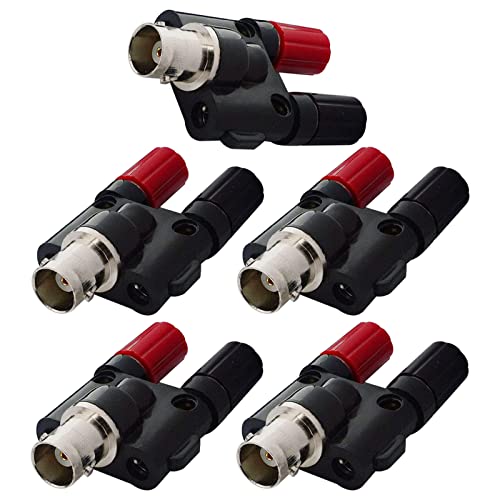 onelinkmore BNC Buchse auf Dual Banana Buchse Buchse Bindung Pfosten RF Koax Splitter Adapter Stecker für HF Radio Antennen 5 Stück onelinkmore BNC Buchse auf Dual Banana Buchse Buchse Bindung Pfosten RF Koax Splitter Adapter Stecker für HF Radio Antennen 5 Stück von onelinkmore