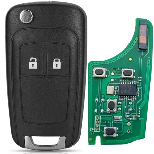 2-Tasten Autoschlüsselanhänger PCF7937E PCF7941 Chip für 433mhz ID46 Chip für Opel Adam Astra J Zafira C Mokka Insignia von onetop1