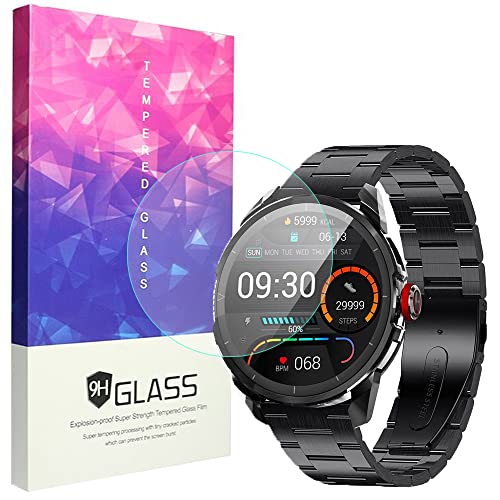 Onetuo Displayschutzfolie Kompatibel Für LEMFO 1.3 Zoll Smartwatch, 9H Härte Panzerglas Schutzfolie für LEMFO LF26 Pro1.3 zoll Smartwatch (3 Pack) von onetuo