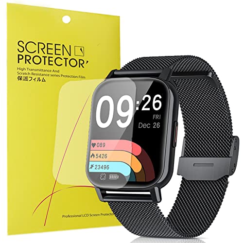 onetuo Onetuo Displayschutzfolie für AooDen 1,69 Zoll Smartwatch, HD-klare, flexible TPU-Folie, blasenfrei, kompatibel mit Hülle, hochwertige Displayschutzfolie, 6 Stück von onetuo