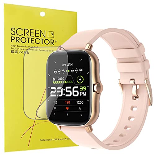 Onetuo Schutzfolie für Findtime 1.7 zoll smartwatch, HD klar Flexible TPU Folie [Blasenfreie] [Kompatibel mit Hülle] [Premium-Qualität]Displayschutzfolie (6 pack) von onetuo